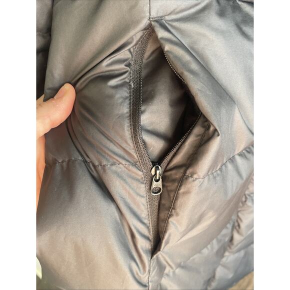 The North Face Metropolis Parka Coat Women's 1X Blk 600 Down Long Winter No Hood - Picture 7 of 16